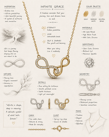 Milan Infinity Pendant Necklace