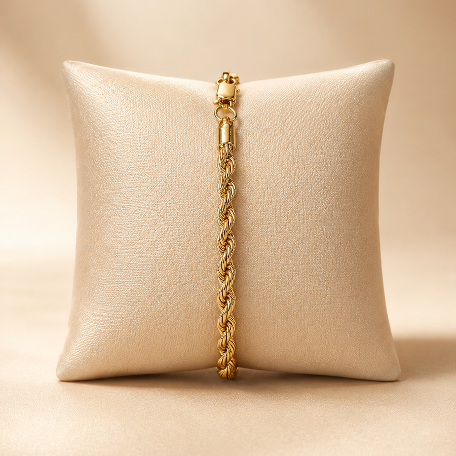 Sera Twisted Rope Chain Bracelet | Milan Jewelry